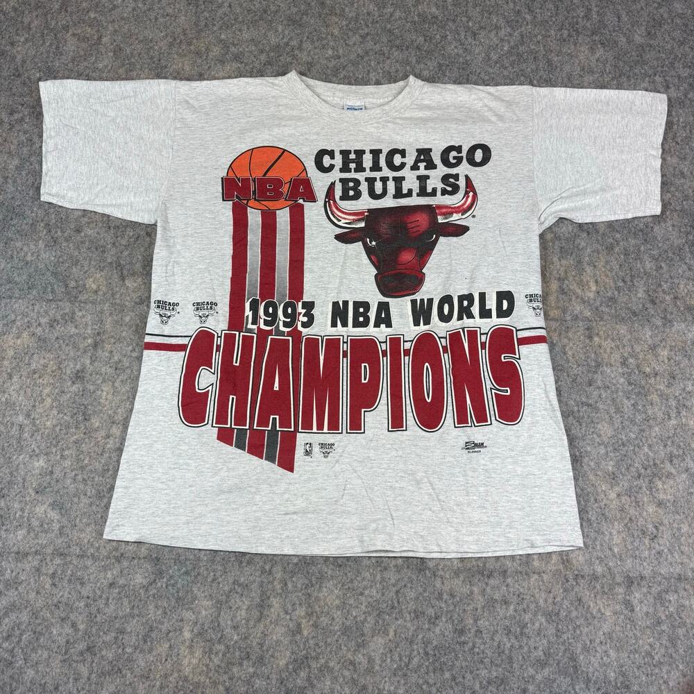 Vintage Salem Sportswear Chicago Bulls 1993 NBA Finals AOP T-Shirt